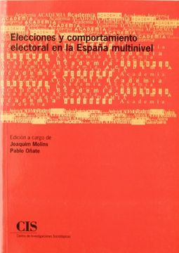 portada Elecciones y Comportamiento Electoral en la España Multinivel