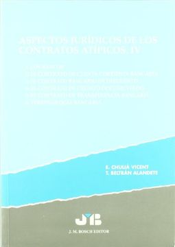 portada aspectos jurídicos de los contratos atípicos iv.