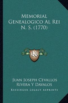 portada Memorial Genealogico al rei n. S. (1770) (in Spanish)