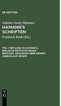 portada Beylage zu Dangeuil. Biblische Betrachtungen. Brocken. Gedanken Über Meinen Lebenslauf. Briefe (in German)