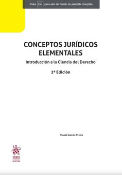 portada Conceptos Jurídicos Elementales. Introducción a la Ciencia del Derecho / 2 ed.
