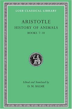 portada Aristotle History of Animals: Books Vii-X (Loeb Classical Library, no. 439) 