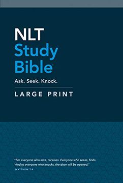portada Nlt Study Bible Large Print (Red Letter, Hardcover) (en Inglés)