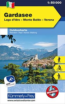 portada Italien Outdoorkarte 07 Gardasee 1: 35. 000: Lago D'idro-Monte Baldeo-Verona. Wanderwege, Radwanderwege, Nordic Walking (en Alemán)