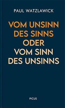 portada Vom Unsinn des Sinns Oder vom Sinn des Unsinns (in German)