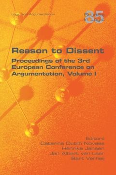 portada Reason to Dissent: Proceedings of the 3rd European Conference on Argumentation, Volume I