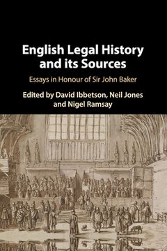 portada English Legal History and its Sources (en Inglés)