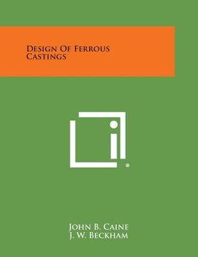 portada Design of Ferrous Castings (in English)