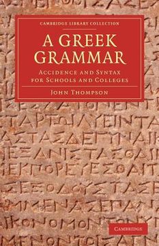 portada A Greek Grammar Paperback (Cambridge Library Collection - Classics) (en Inglés)