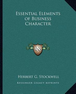 portada essential elements of business character