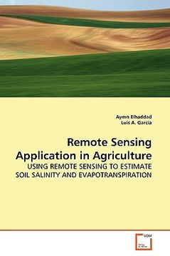 portada remote sensing application in agriculture (en Inglés)