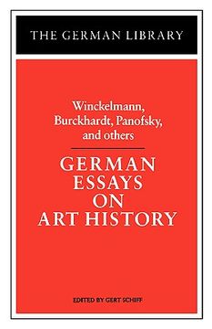 portada german essays on art history (en Inglés)