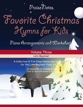 portada Favorite Christmas Hymns for Kids (Volume 3): A Collection of Five Easy Christmas Hymns for the Early and Late Beginner (en Inglés)