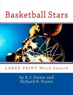 portada Basketball Stars: Large Print Word Search