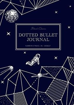 portada Dotted Bullet Journal: Medium a5 - 5. 83X8. 27 (Space Walk) 