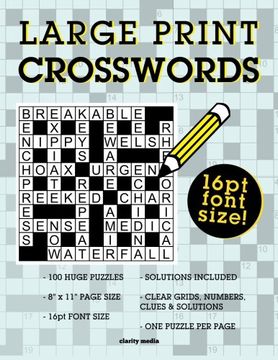 portada Large Print Crosswords (en Inglés)