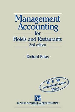 portada management accounting for hotels and restaurants (en Inglés)