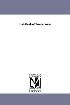 portada text-book of temperance. (en Inglés)