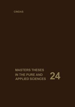 portada Masters Theses in the Pure and Applied Sciences: Accepted by Colleges and Universities of the United States and Canada. Volume 24 (en Inglés)