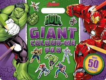 portada Marvel Avengers Hulk: Giant Colour me pad