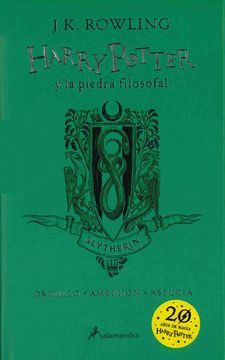 portada Hp y la Piedra Filosofal-20 Aniv-Slytherin (Harry Potter)