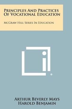 portada principles and practices of vocational education: mcgraw hill series in education (en Inglés)