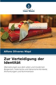 portada Zur Verteidigung der Identität (en Alemán)