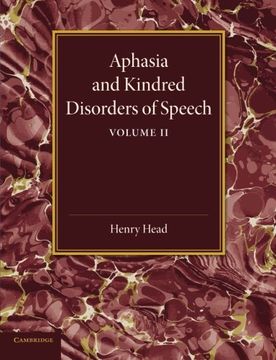 portada Aphasia and Kindred Disorders of Speech: 2 (in English)