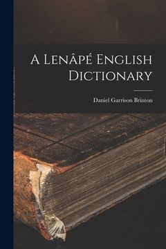 portada A Lenâpé English Dictionary (in English)