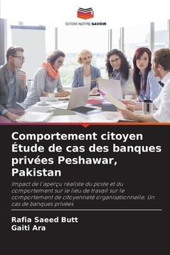 portada Comportement citoyen Étude de cas des banques privées Peshawar, Pakistan (in French)