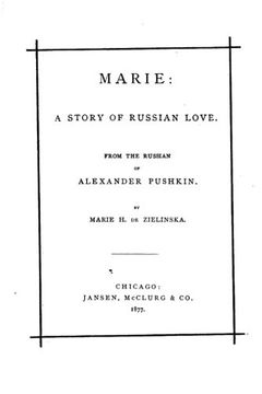 portada Marie, a story of Russian love