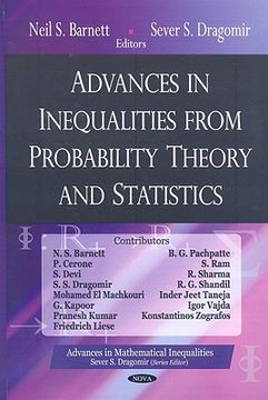 portada advances in inequalities from probability theory and statistics (en Inglés)