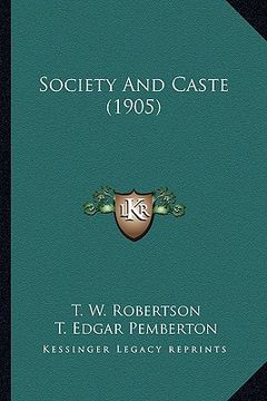 portada society and caste (1905) (en Inglés)