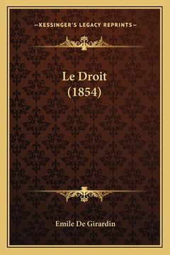 portada Le Droit (1854) (en Francés)