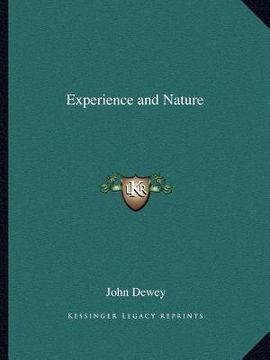 portada experience and nature (in English)