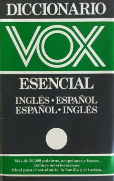 portada diccionario vox esencial inglés-español, español inglés