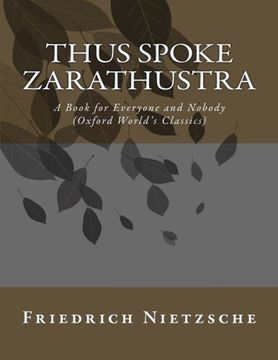 portada Thus Spoke Zarathustra: A Book for Everyone and Nobody (Oxford World's Classics)