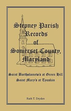 portada stepney parish records of somerset county, maryland (en Inglés)