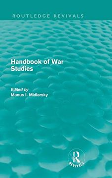 portada Handbook of war Studies (Routledge Revivals) (in English)