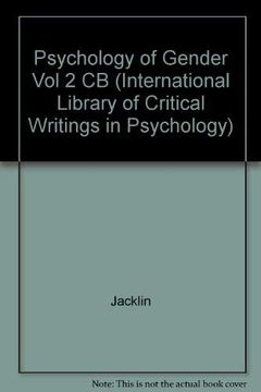 portada The Psychology of Gender (Vol. 2) (International Library of Critical Writings in Psychology) (en Inglés)