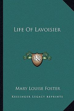 portada life of lavoisier (en Inglés)