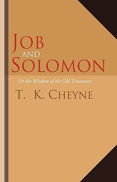 portada job and solomon: or the wisdom of the old testament (en Inglés)
