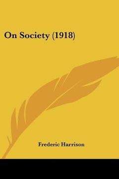 portada on society (1918) (en Inglés)