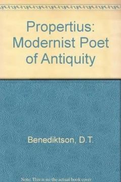 portada Propertius: Modernist Poet of Antiquity (en Inglés)