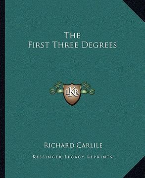 portada the first three degrees (en Inglés)