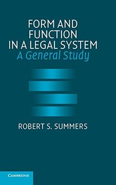 portada Form and Function in a Legal System: A General Study (in English)