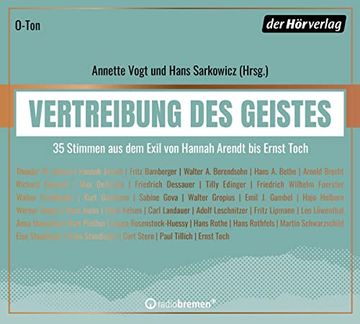 portada Vertreibung des Geistes: 35 Stimmen aus dem Exil von Hannah Arendt bis Ernst Toch (en Alemán)