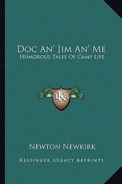portada doc an' jim an' me: humorous tales of camp life (in English)