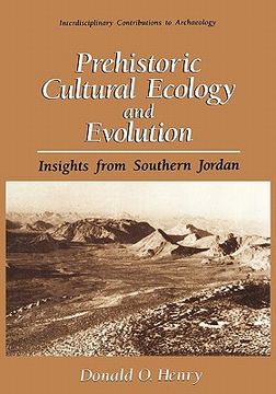 portada prehistoric cultural ecology and evolution: insights from southern jordan