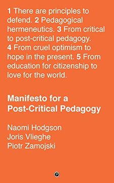 portada Manifesto for a Post-Critical Pedagogy (in English)